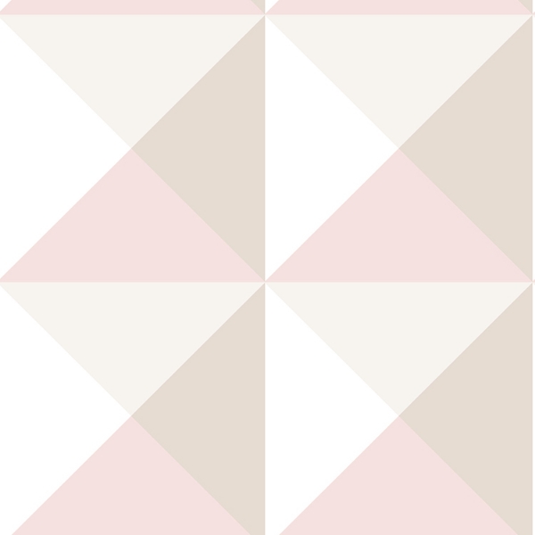 Picture of Origami Peel and Stick Wallpaper - Pink