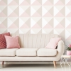 Picture of Origami Peel and Stick Wallpaper - Pink