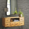 Picture of Faux Grasscloth Peel and Stick Wallpaper - Dark Gray