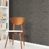 Picture of Faux Grasscloth Peel and Stick Wallpaper - Dark Gray