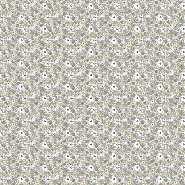 Picture of Floral Ditzy Vine Peel and Stick Wallpaper - Gray