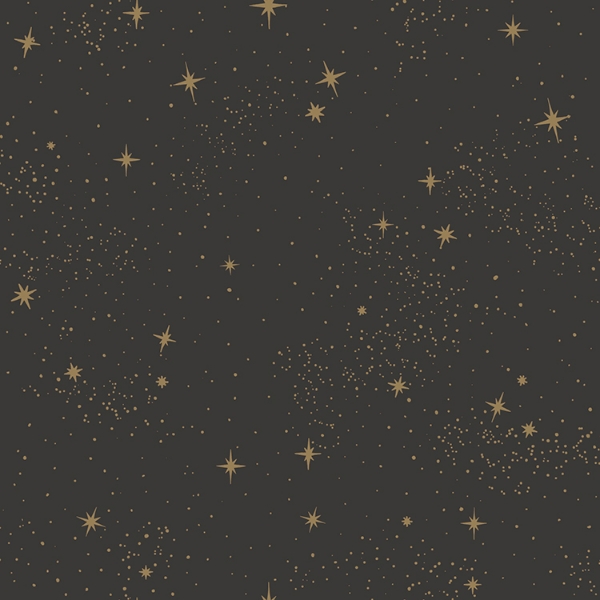 Picture of Upon a Star Peel and Stick Wallpaper - Black