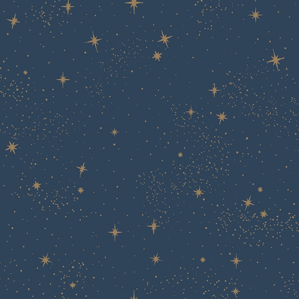 Picture of Upon a Star Peel and Stick Wallpaper - Navy