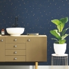 Picture of Upon a Star Peel and Stick Wallpaper - Navy