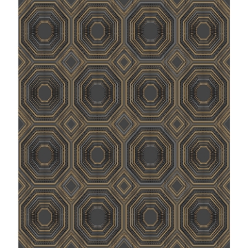 Picture of Bees Knees Peel and Stick Wallpaper - Black