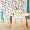 Picture of Perennial Blooms Peel and Stick Wallpaper - Purple