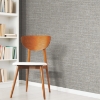 Picture of Tweed Peel & Stick Wallpaper - Gray