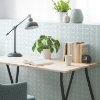 Picture of Mod Lattice Peel and Stick Wallpaper - Blue