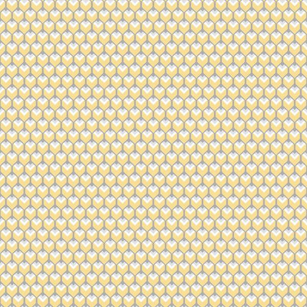 Picture of 3D Petite Hexagons Peel and Stick Wallpaper - Yellow