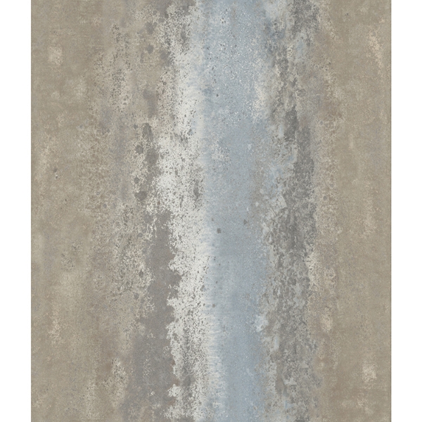 Picture of Oxidized Metal Peel and Stick Wallpaper - Gray