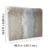 Picture of Oxidized Metal Peel and Stick Wallpaper - Gray