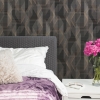 Picture of Debonair Geometric Peel and Stick Wallpaper - Black