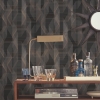 Picture of Debonair Geometric Peel and Stick Wallpaper - Black