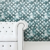 Picture of Paul Brent Moroccan Tile Peel and Stick Wallpaper - Green