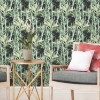 Picture of Lucky Bamboo Peel and Stick Wallpaper - Black