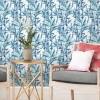 Picture of Lucky Bamboo Peel and Stick Wallpaper - Blue