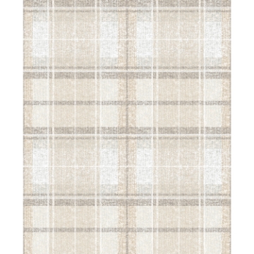 Picture of Tweed Plaid Peel and Stick Wallpaper - Beige