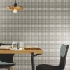 Picture of Tweed Plaid Peel and Stick Wallpaper - Gray