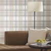 Picture of Tweed Plaid Peel and Stick Wallpaper - Gray