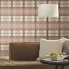 Picture of Tweed Plaid Peel and Stick Wallpaper - Red