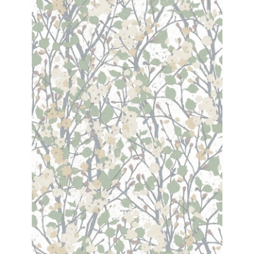 Picture of Willow Branch Peel and Stick Wallpaper - White