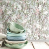 Picture of Willow Branch Peel and Stick Wallpaper - Blue