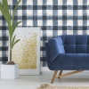 Picture of Buffalo Plaid Peel and Stick Wallpaper - Blue