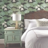 Picture of Lily Pad Peel and Stick Wallpaper - Black