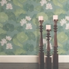 Picture of Lily Pad Peel and Stick Wallpaper - Blue