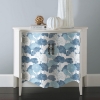 Picture of Lily Pad Peel and Stick Wallpaper - Blue and White