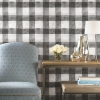 Picture of Buffalo Plaid Peel and Stick Wallpaper - Black