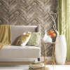 Picture of Herringbone Wood Boards Peel and Stick Wallpaper - Brown