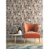 Picture of Tropical Flowers Peel and Stick Wallpaper - Beige