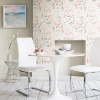 Picture of Floral Sprig Peel and Stick Wallpaper - Coral