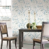 Picture of Floral Sprig Peel and Stick Wallpaper - Blue