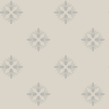 Picture of Honey Bee Peel and Stick Wallpaper - Tan