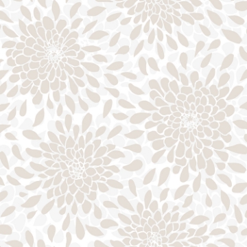 Picture of Toss the Bouquet Peel and Stick Wallpaper with Metallic Inks - Beige