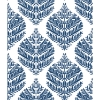 Picture of Hygge Fern Damask Peel and Stick Wallpaper - Blue