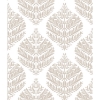 Picture of Hygge Fern Damask Peel and Stick Wallpaper - Taupe