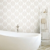 Picture of Hygge Fern Damask Peel and Stick Wallpaper - Taupe