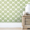 Picture of Hygge Fern Damask Peel and Stick Wallpaper - Green