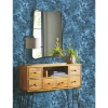 Picture of Wildflower Shadows Peel and Stick Wallpaper - Blue