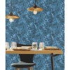 Picture of Wildflower Shadows Peel and Stick Wallpaper - Blue