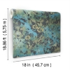 Picture of Wildflower Shadows Peel and Stick Wallpaper - Green