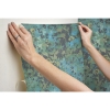 Picture of Wildflower Shadows Peel and Stick Wallpaper - Green