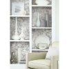 Picture of Wildflower Shadows Peel and Stick Wallpaper - Gray