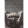 Picture of Ornate Ogee Peel and Stick Wallpaper - Black