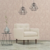 Picture of Ornate Ogee Peel and Stick Wallpaper - Pink