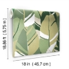 Picture of Hearts of Palm Peel and Stick Wallpaper - Green