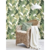 Picture of Hearts of Palm Peel and Stick Wallpaper - Green